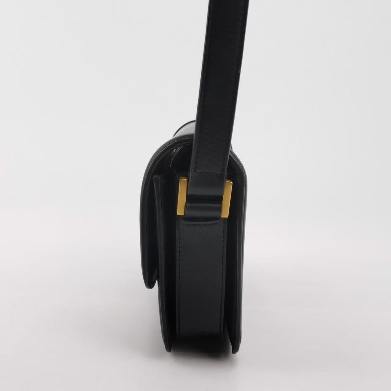 Saint Laurent - Solferino - Calfskin leather - Black - (small)