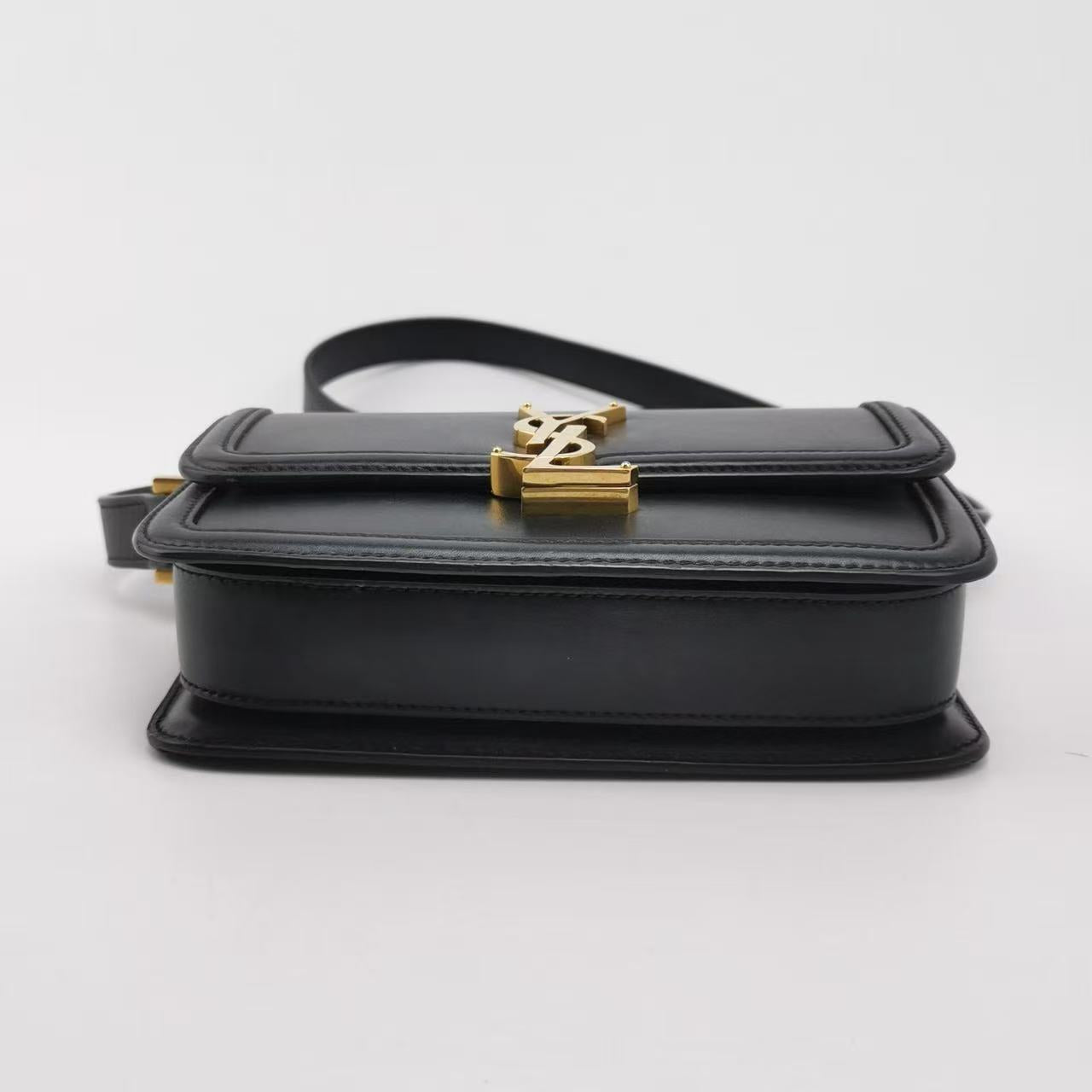 Saint Laurent - Solferino - Calfskin leather - Black - (small)