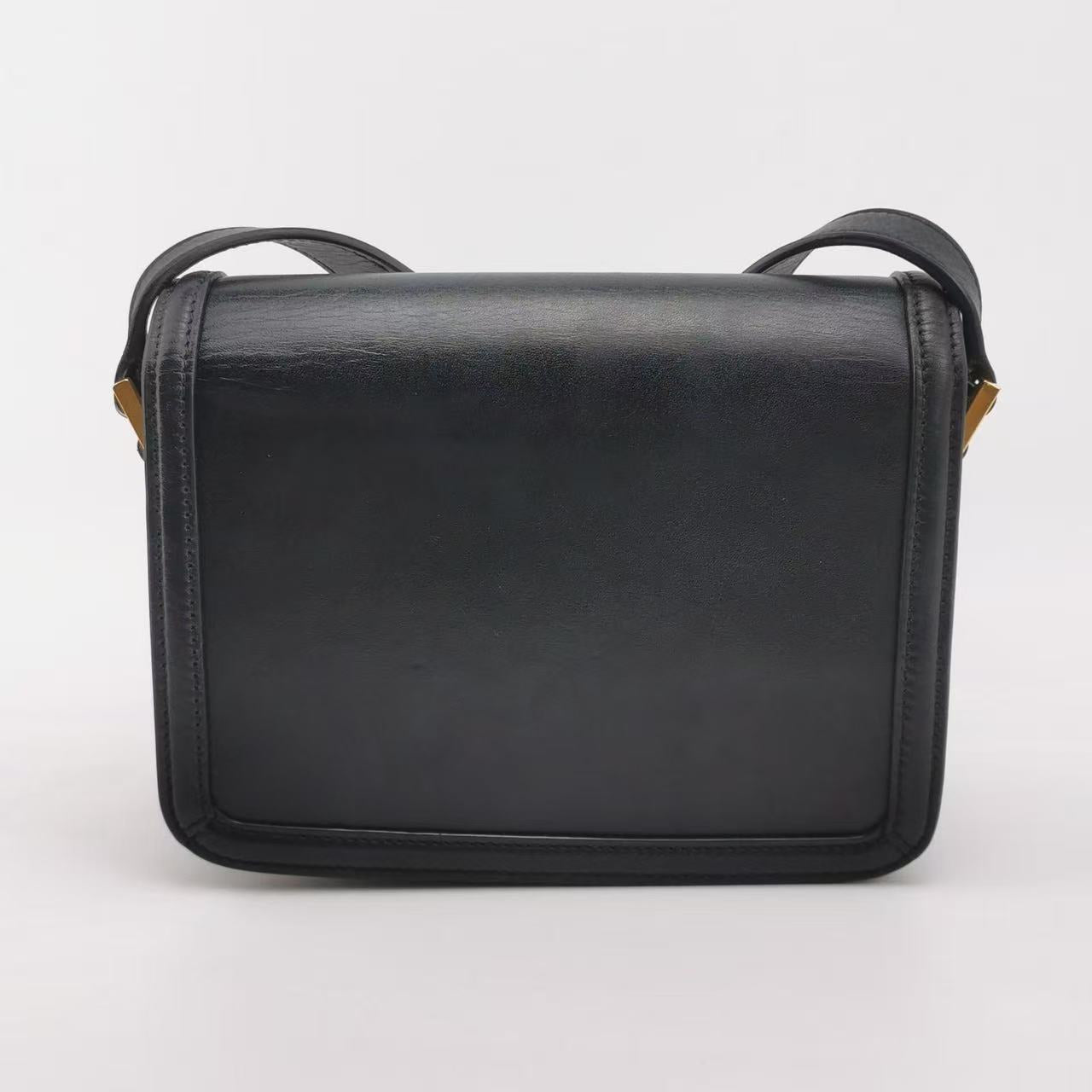Saint Laurent - Solferino - Calfskin leather - Black - (small)