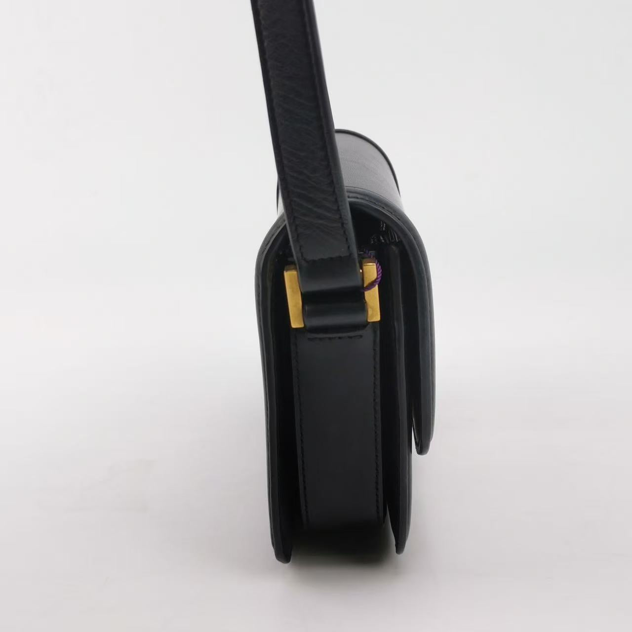 Saint Laurent - Solferino - Calfskin leather - Black - (small)