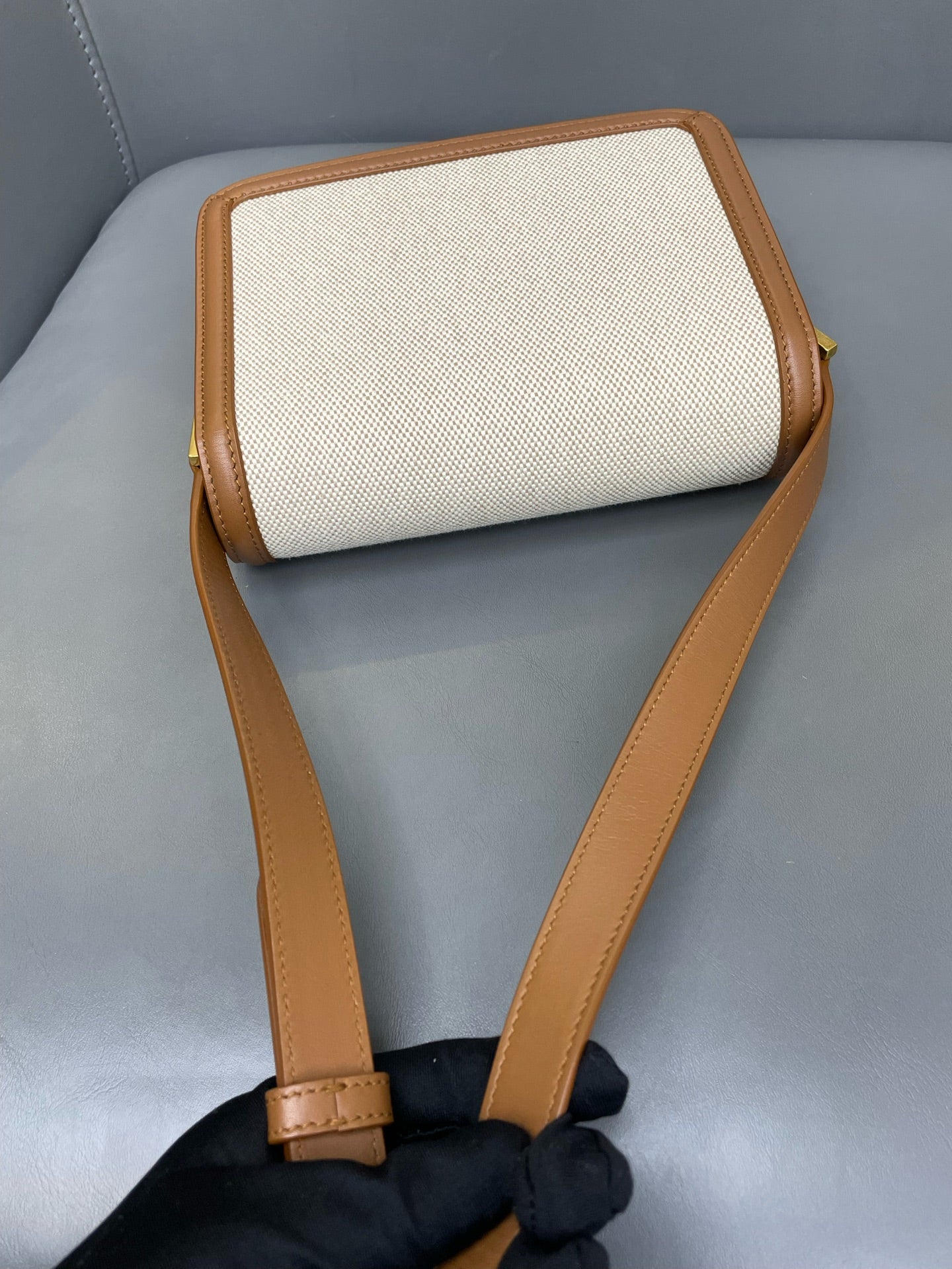 Saint Laurent - Solferino - Canvas and Leather - White - (small)