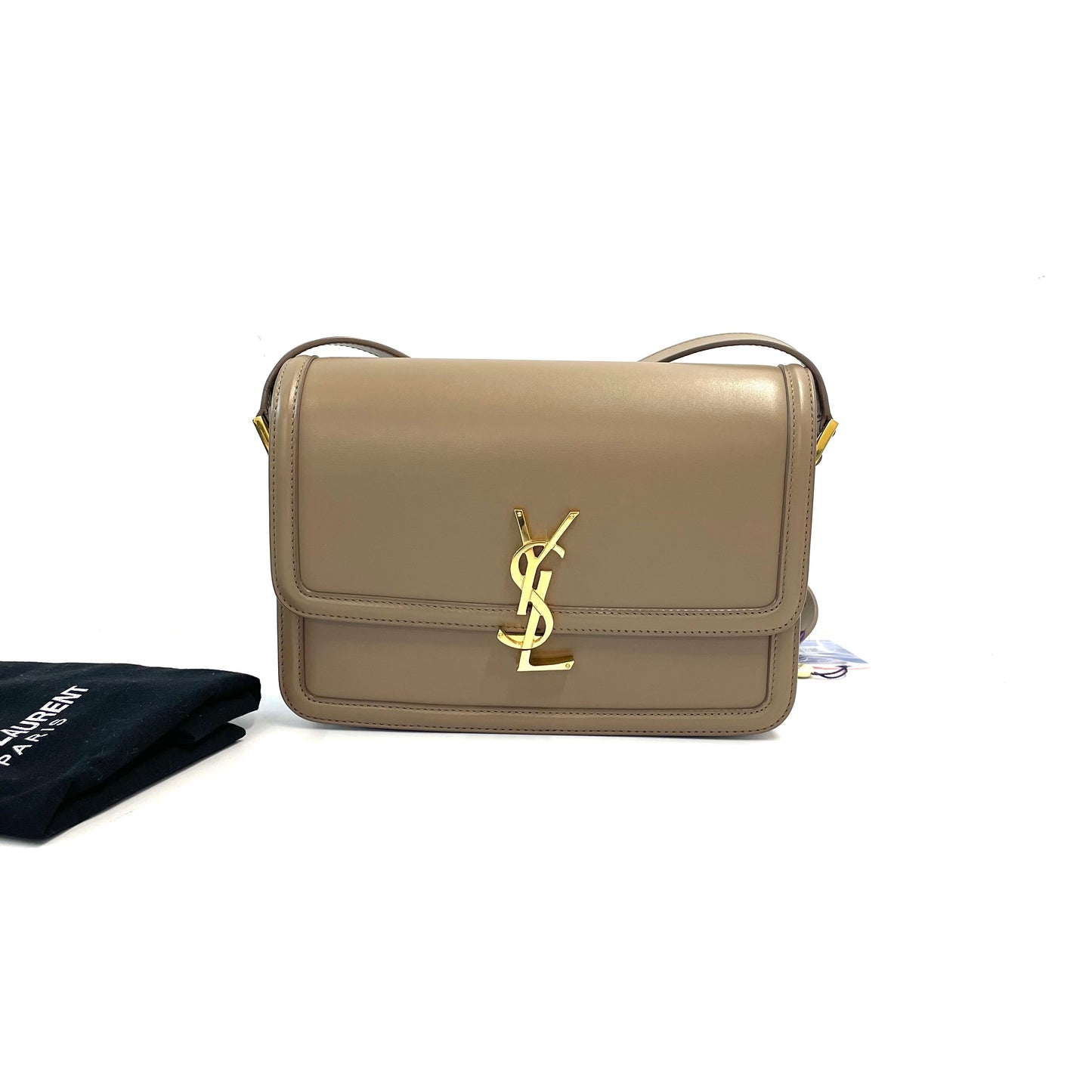 Saint Laurent - Solferino - Leather - Beige - (small)