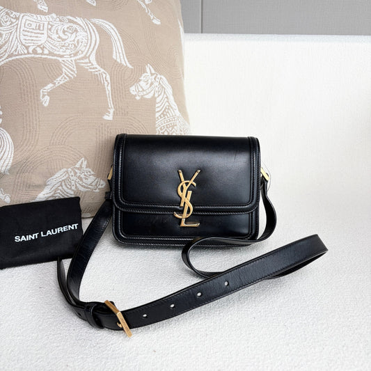 Saint Laurent - Solferino - Leather - Black - (small)