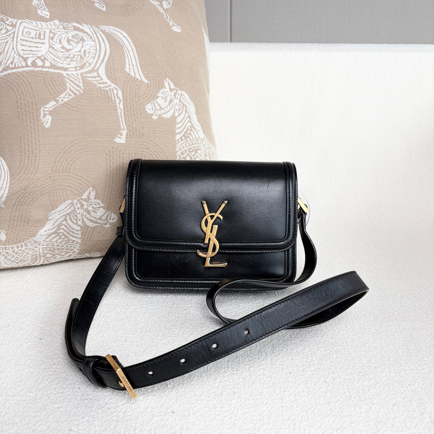 Saint Laurent - Solferino - Leather - Black - (small)