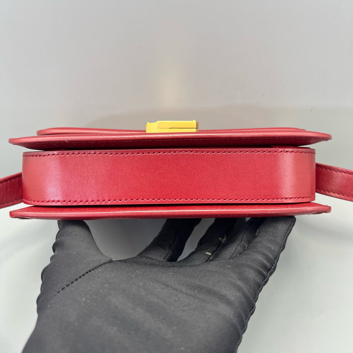 Saint Laurent - Solferino - Leather - Burgundy - (mini)