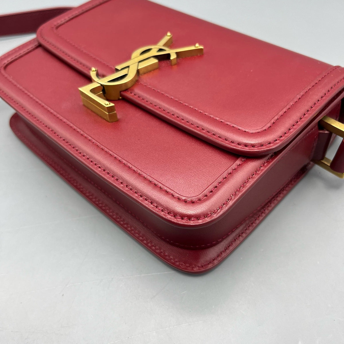 Saint Laurent - Solferino - Leather - Burgundy - (mini)