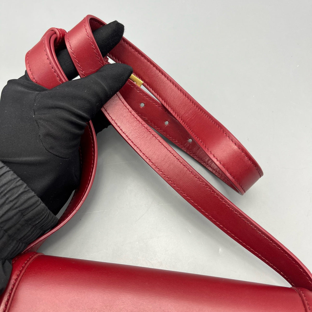 Saint Laurent - Solferino - Leather - Burgundy - (mini)