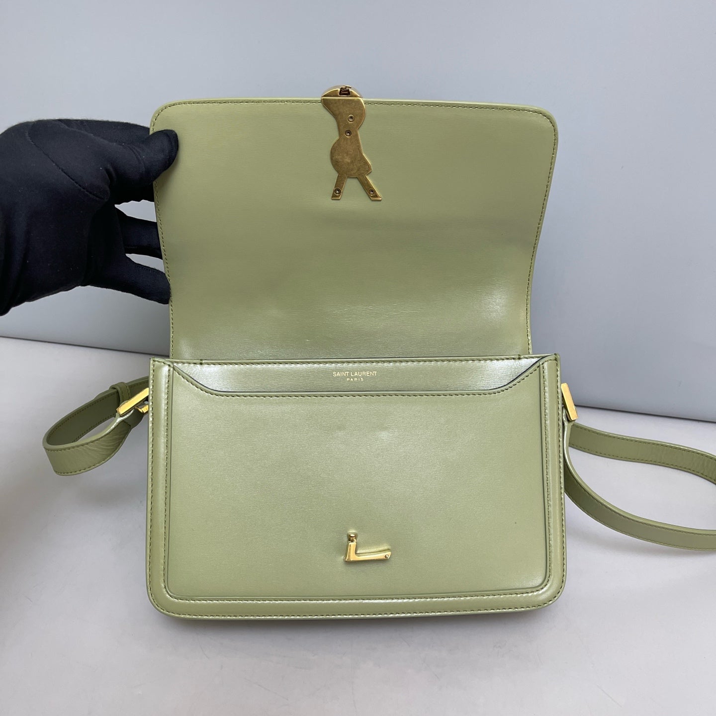 Saint Laurent - Solferino - Leather - Green - (medium)