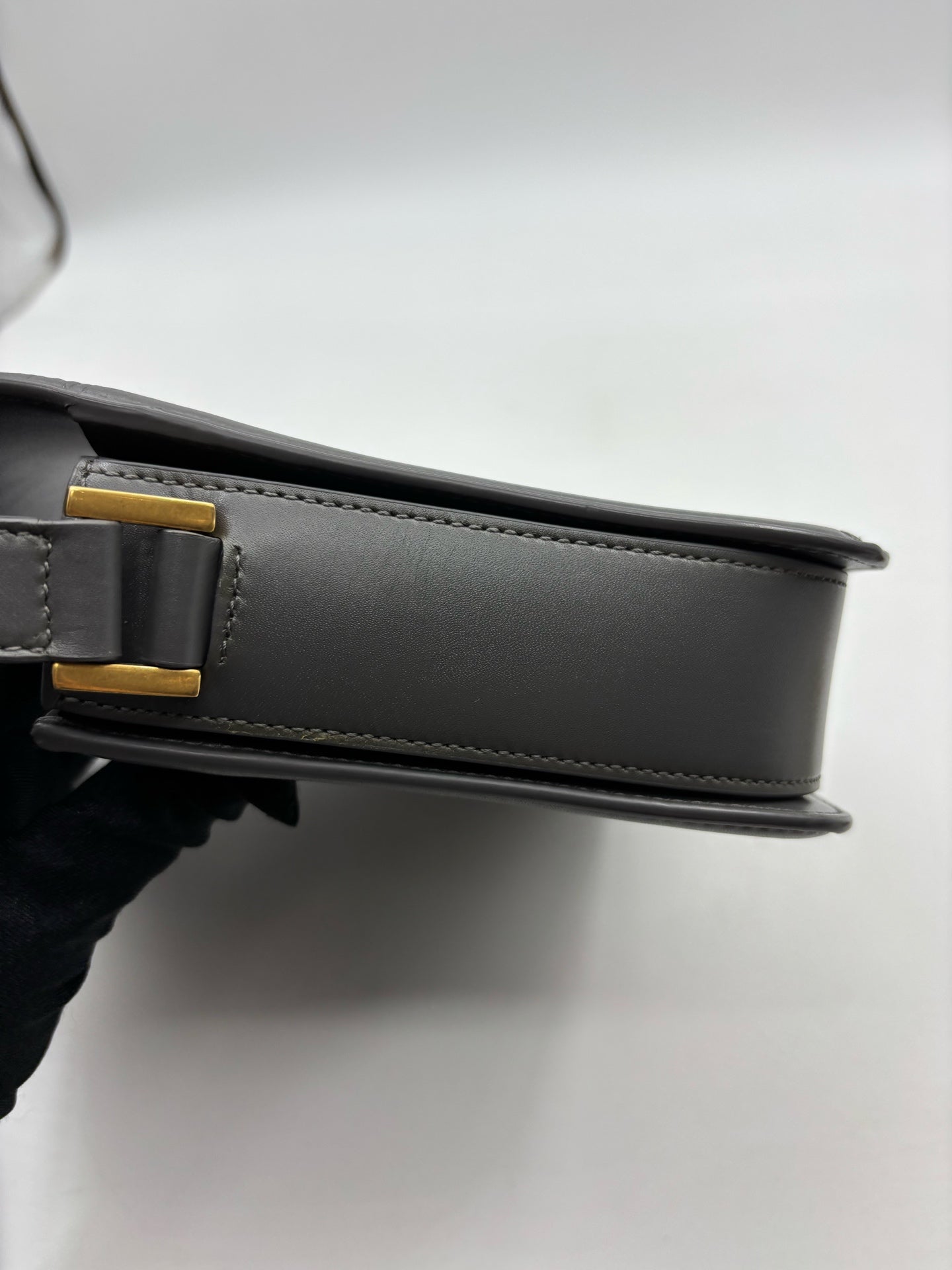 Saint Laurent - Solferino - Leather - Grey - (medium)