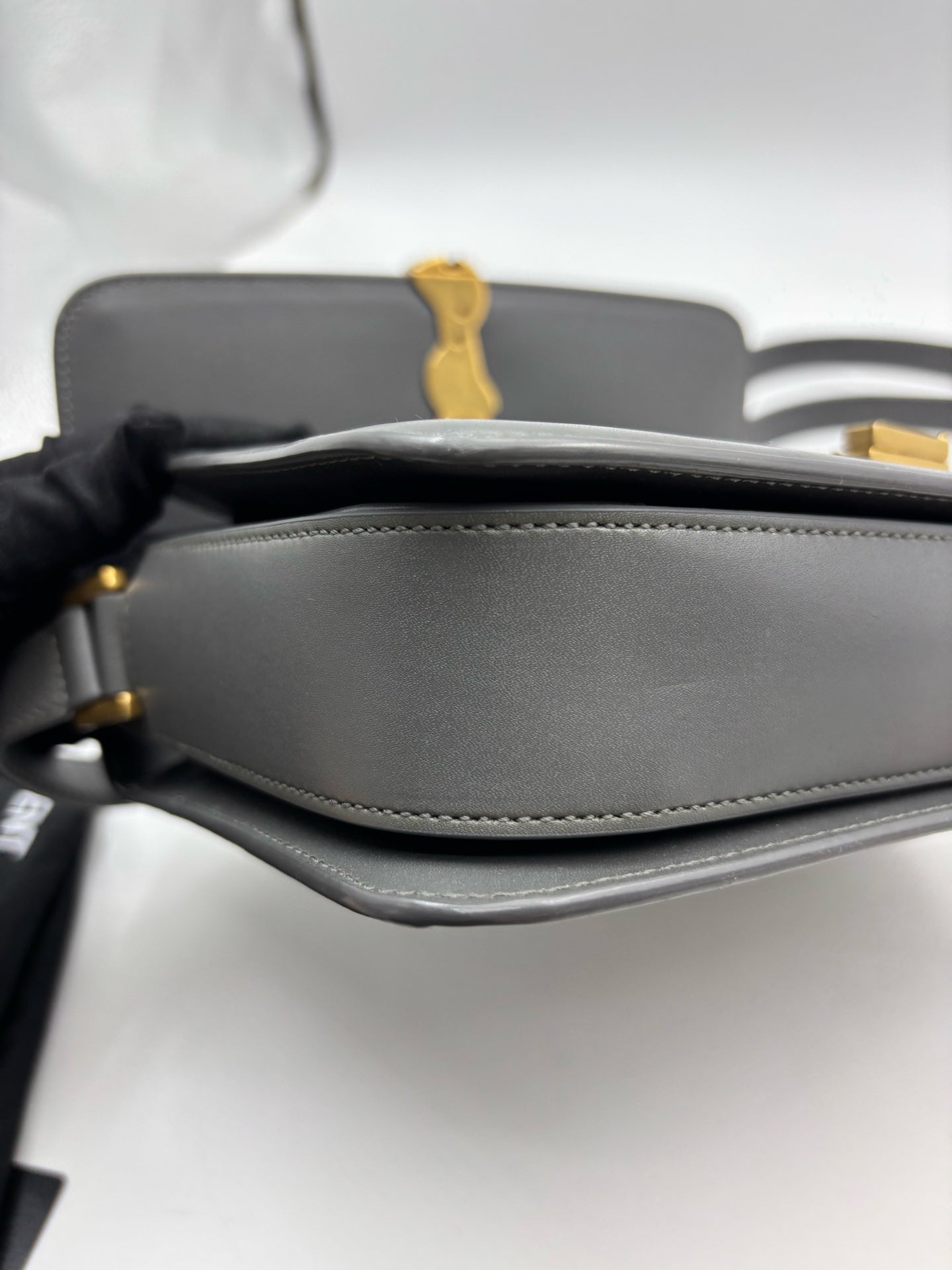 Saint Laurent - Solferino - Leather - Grey - (medium)