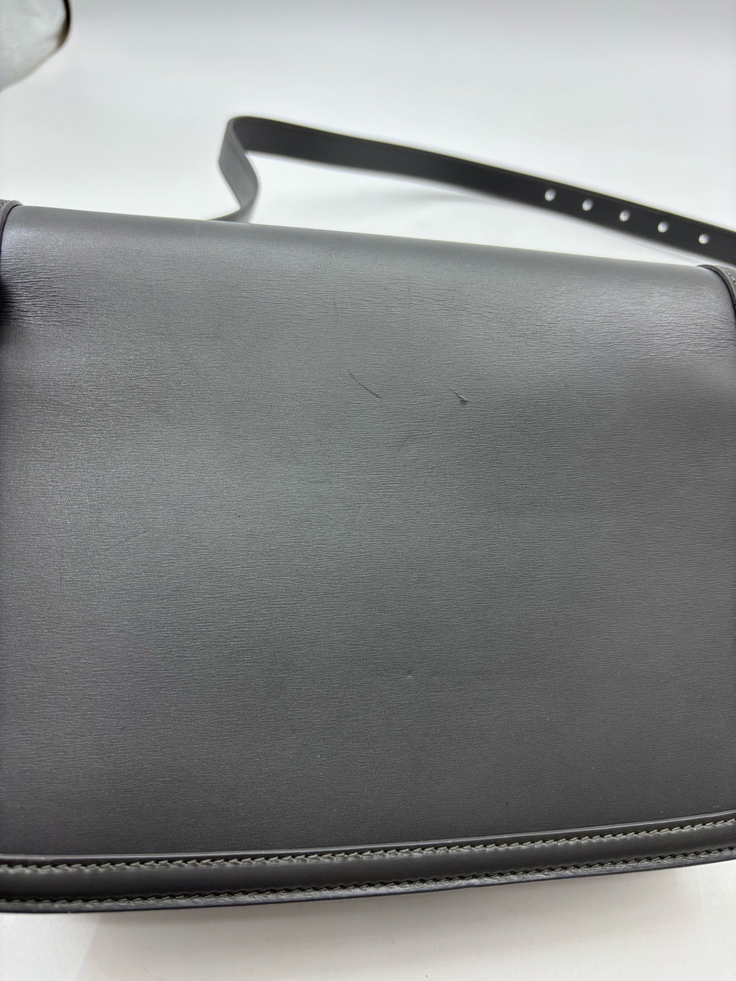 Saint Laurent - Solferino - Leather - Grey - (medium)