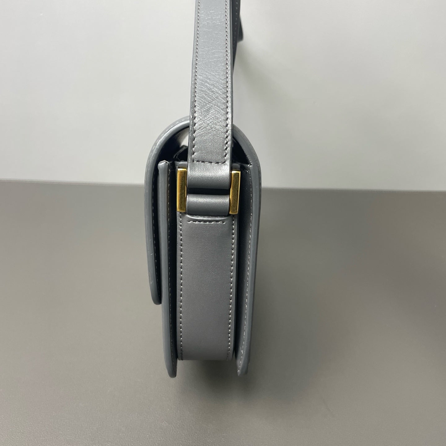 Saint Laurent - Solferino - Leather - Grey - (mini)