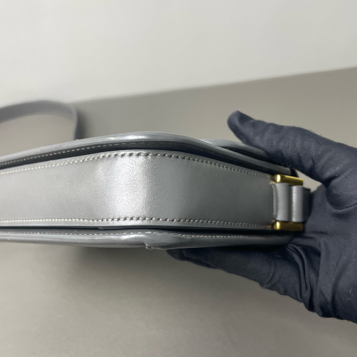 Saint Laurent - Solferino - Leather - Grey - (mini)