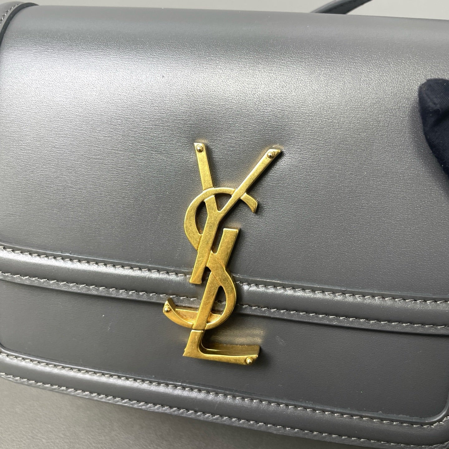 Saint Laurent - Solferino - Leather - Grey - (mini)