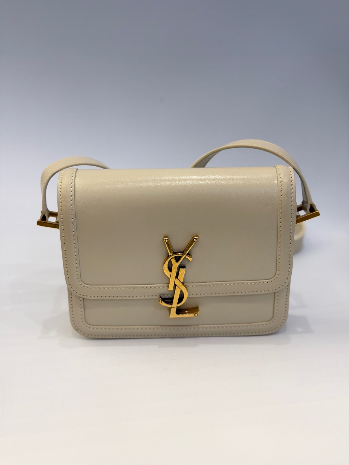 Saint Laurent - Solferino - Smooth calfskin leather - Beige - (small)