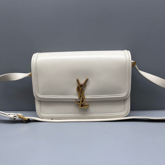 Saint Laurent - Solferino - Smooth calfskin leather - White - (Small)