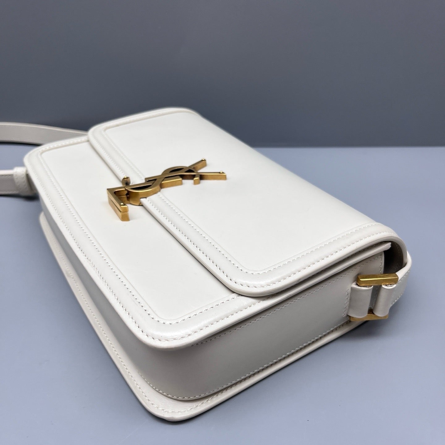 Saint Laurent - Solferino - Smooth calfskin leather - White - (Small)
