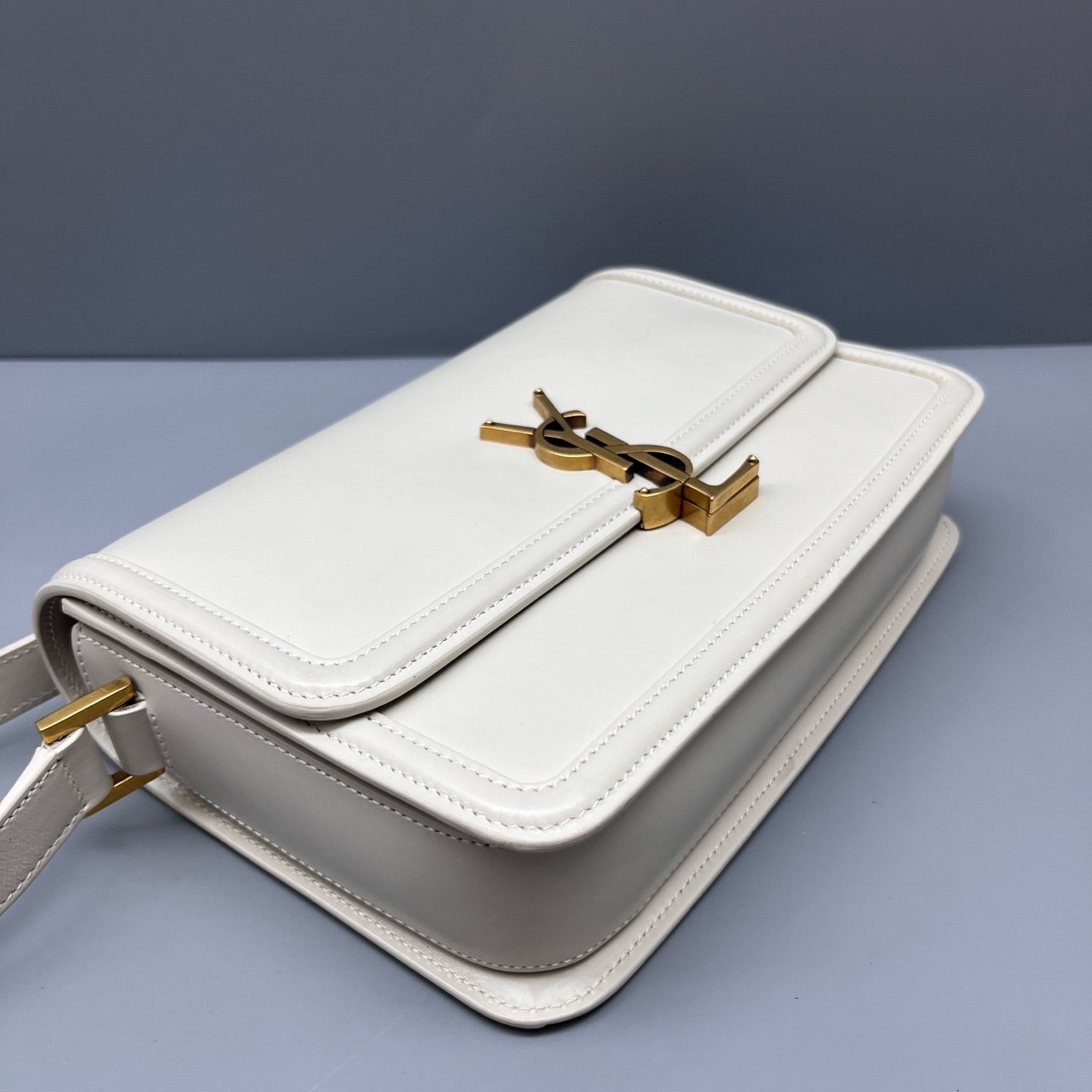 Saint Laurent - Solferino - Smooth calfskin leather - White - (Small)