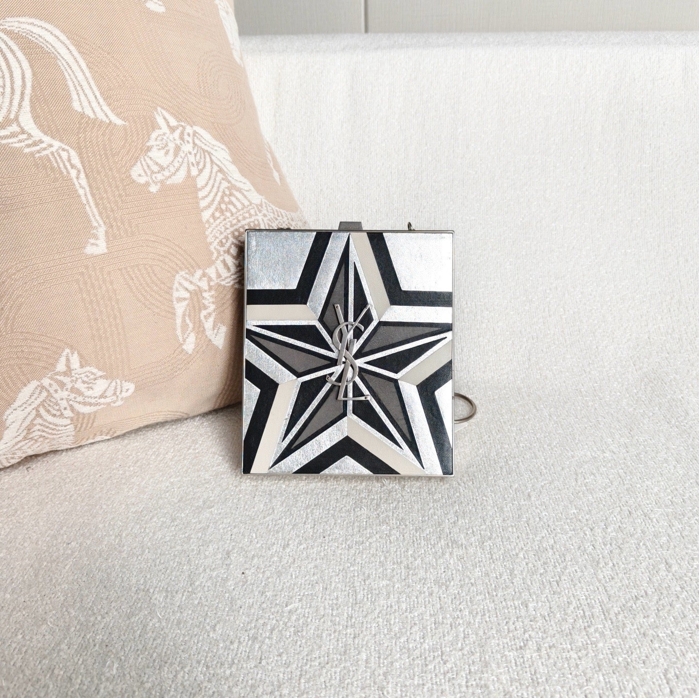 Saint Laurent - Star Box Clutch - Metal - Silver - (mini)