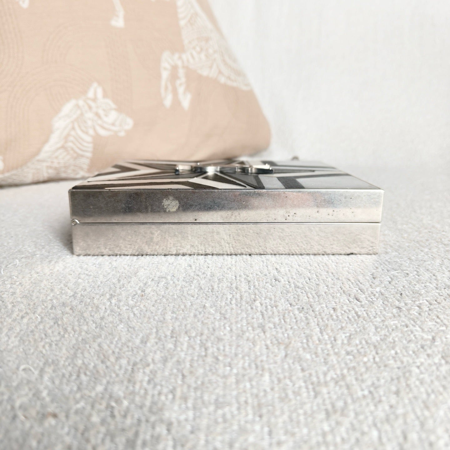Saint Laurent - Star Box Clutch - Metal - Silver - (mini)