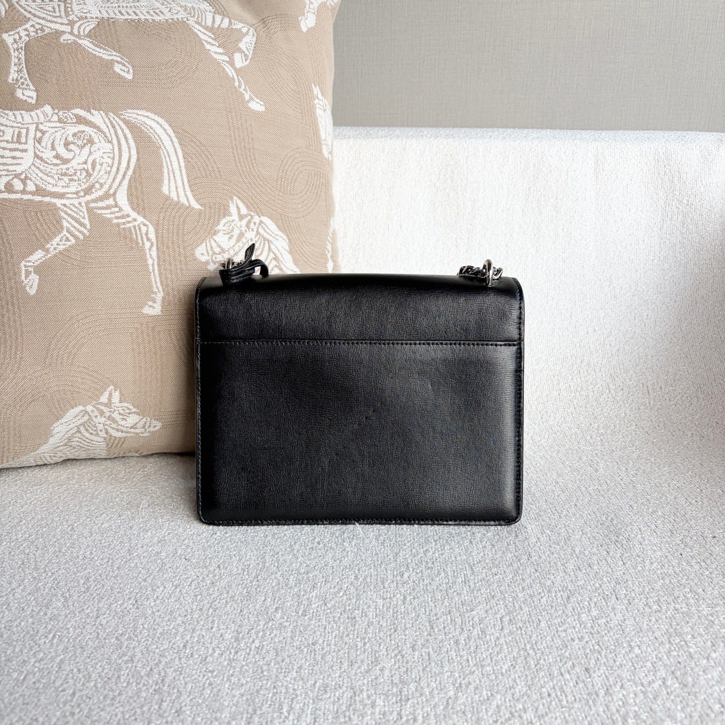 Saint Laurent - Sunset Chain Bag - Leather - Black - (medium)