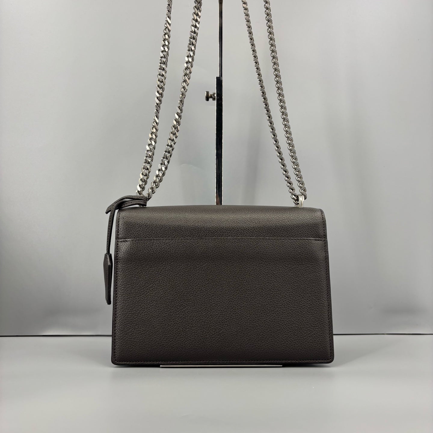 Saint Laurent - Sunset Chain Bag - Leather - Grey - (medium)