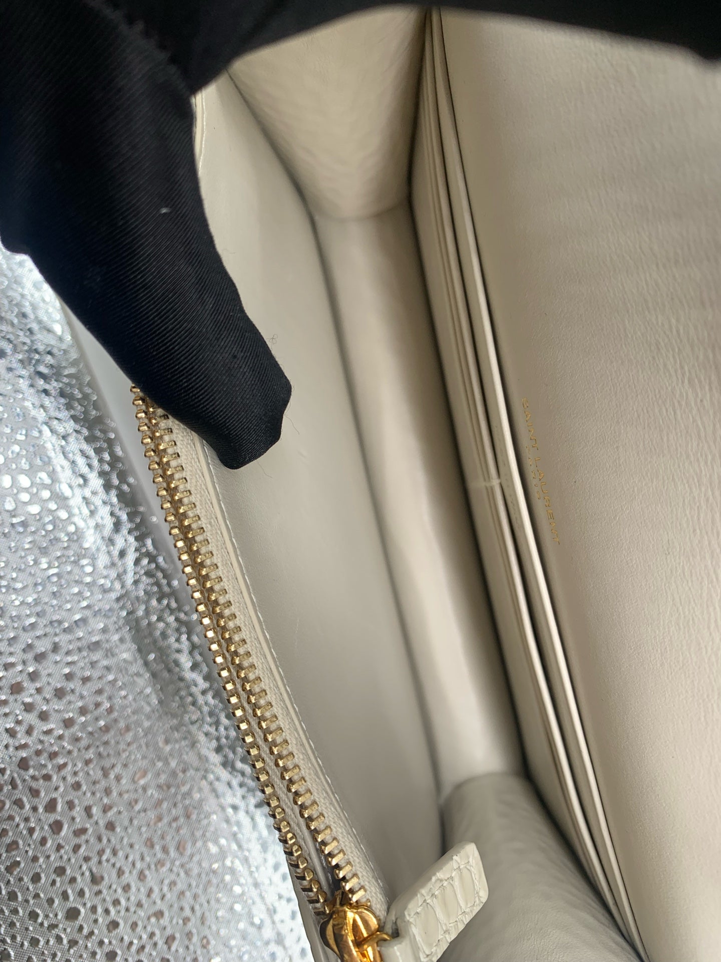 Saint Laurent - Sunset - Exotic leathers - Crocodile - White - (mini)