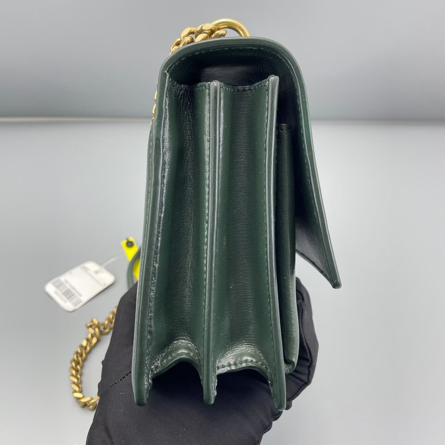 Saint Laurent - Sunset - Grain leather - Dark Green with Gold-Tone Hardware - (medium)