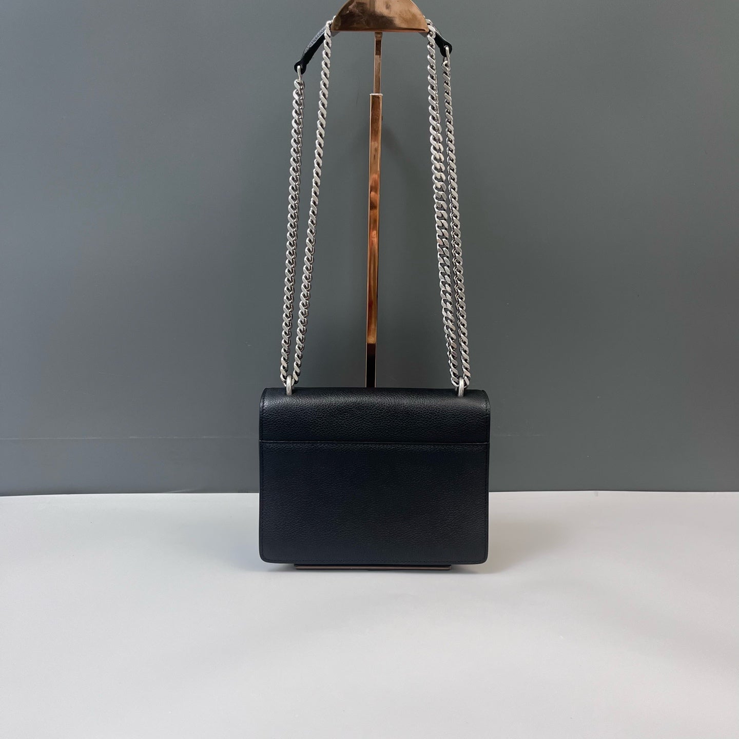 Saint Laurent - Sunset - Grained leather - Black - (Small)