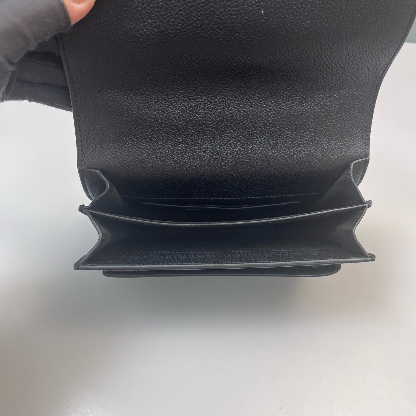 Saint Laurent - Sunset - Grained leather - Black - (Small)