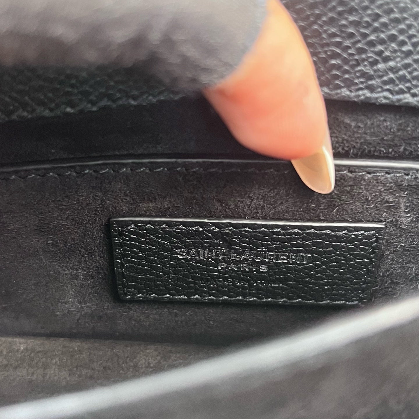 Saint Laurent - Sunset - Grained leather - Black - (Small)