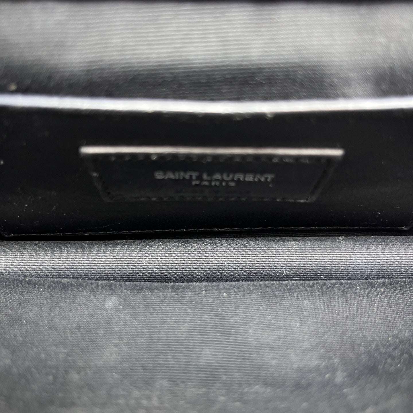 Saint Laurent - Sunset - Grained leather - Grey with Silver-Tone Hardware - (mini)