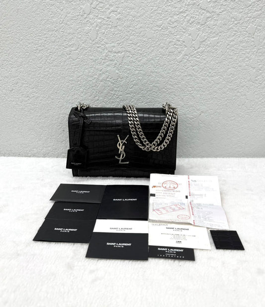 Saint Laurent - Sunset - Leather - Black - (medium)