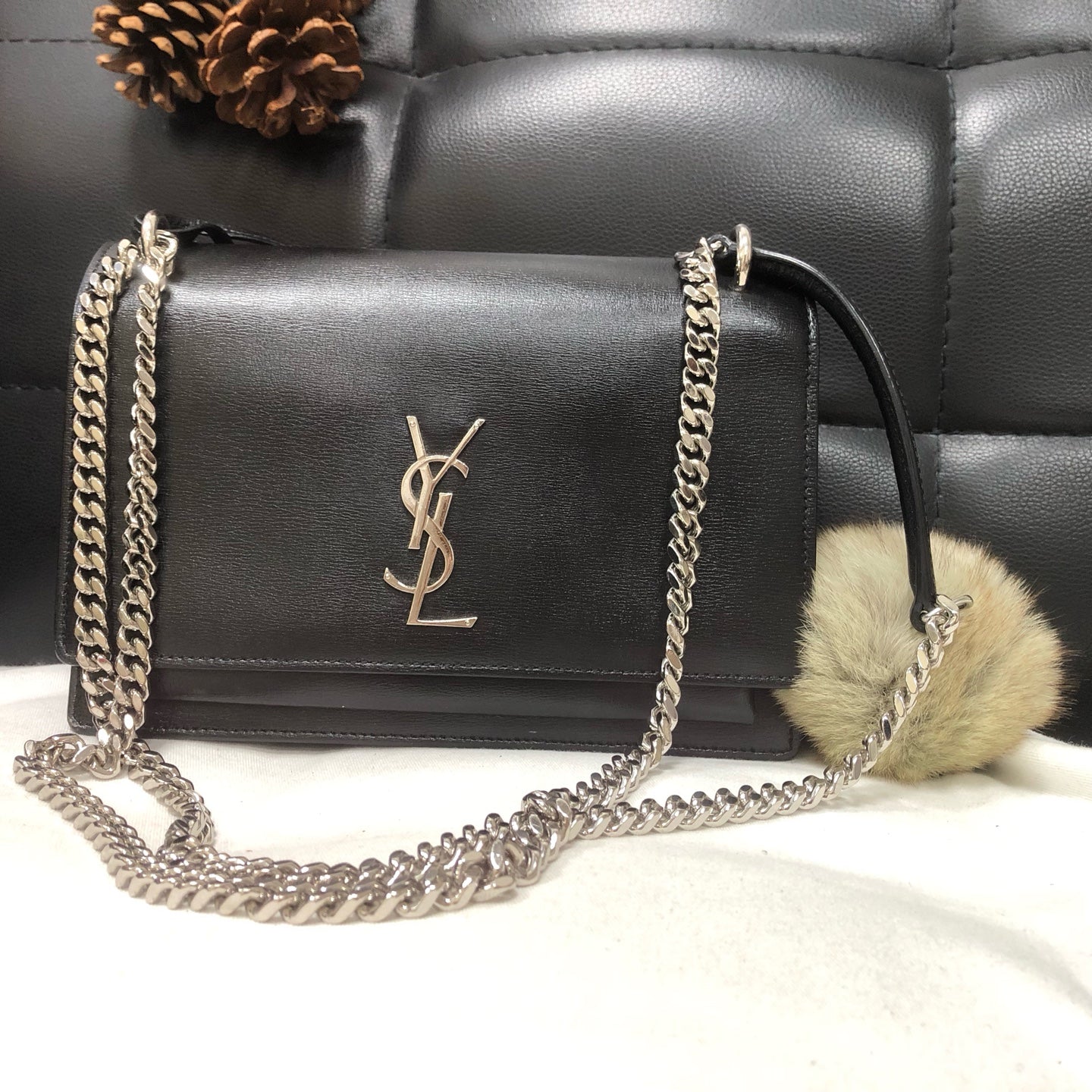 Saint Laurent - Sunset - Leather - Black - (medium)