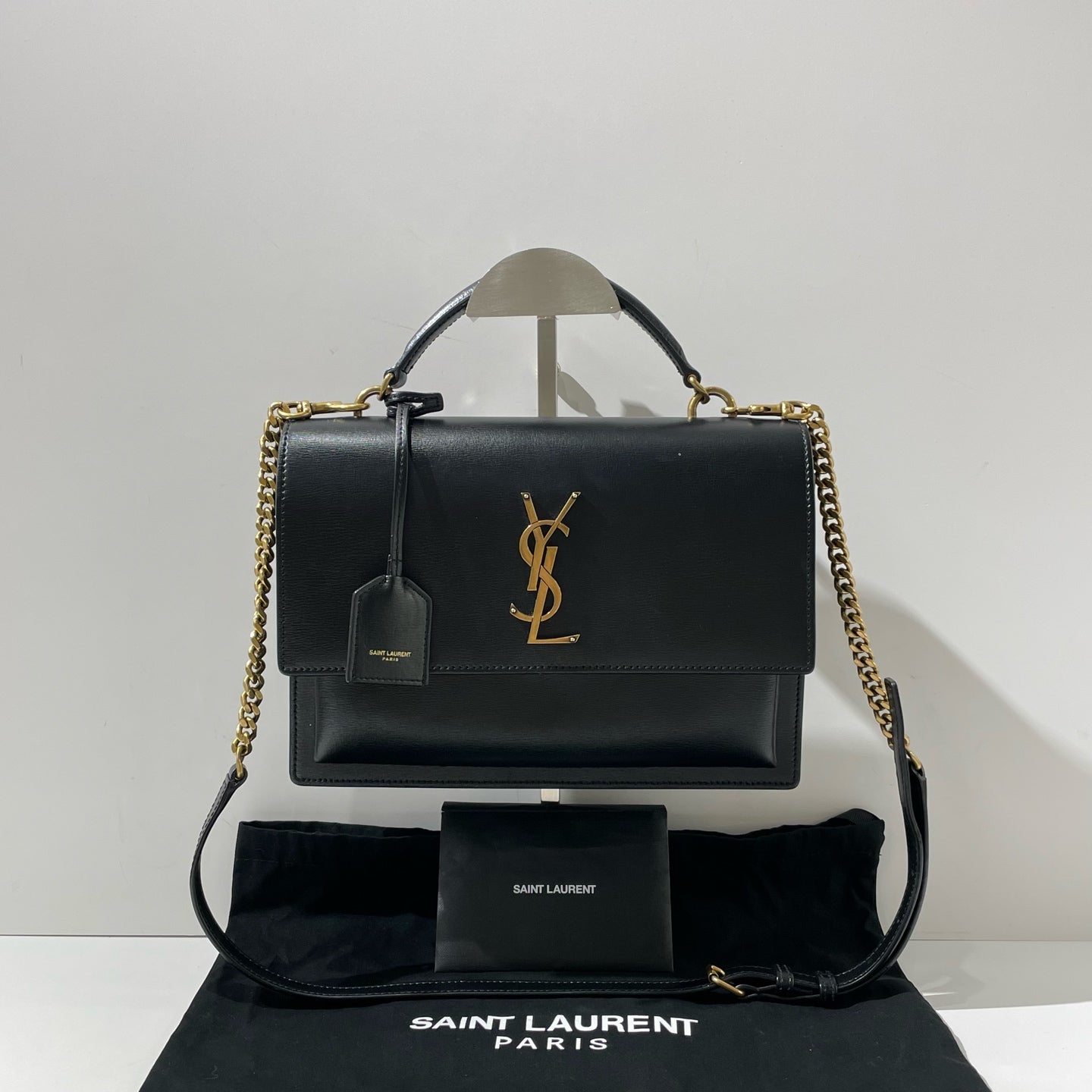 Saint Laurent - Sunset - Leather - Black - (medium)