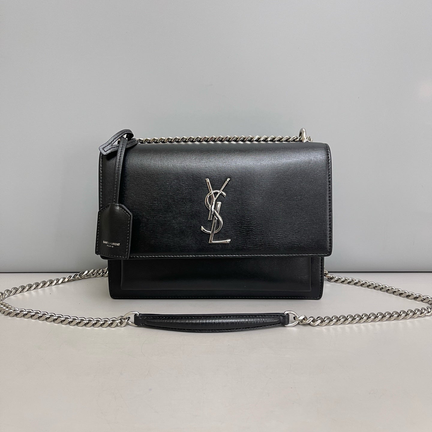 Saint Laurent - Sunset - Leather - Black - (medium)