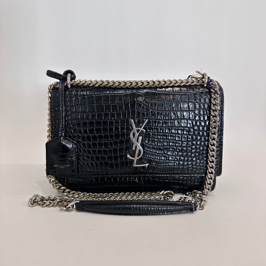Saint Laurent - Sunset - Leather - Black - (medium)