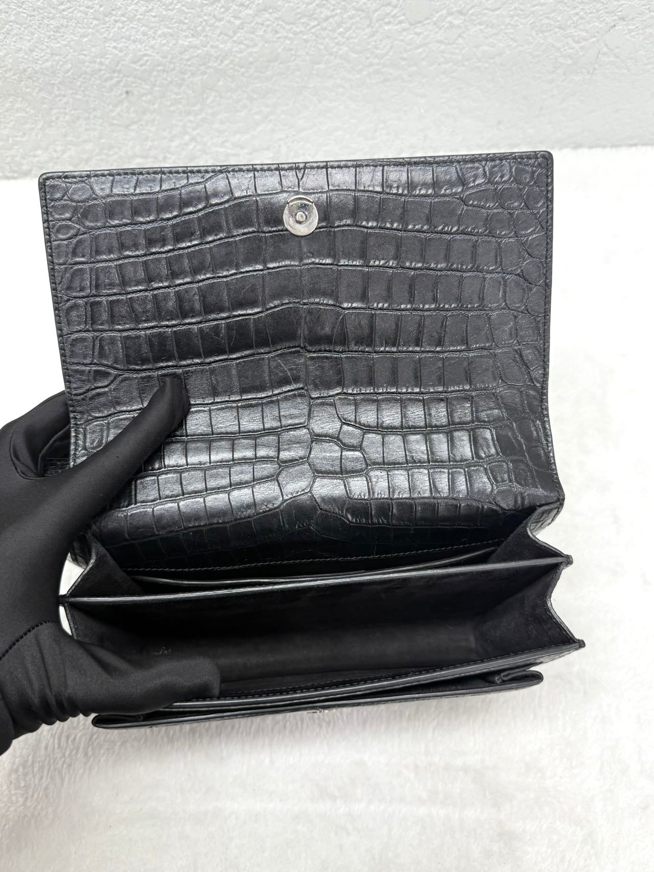 Saint Laurent - Sunset - Leather - Black - (medium)