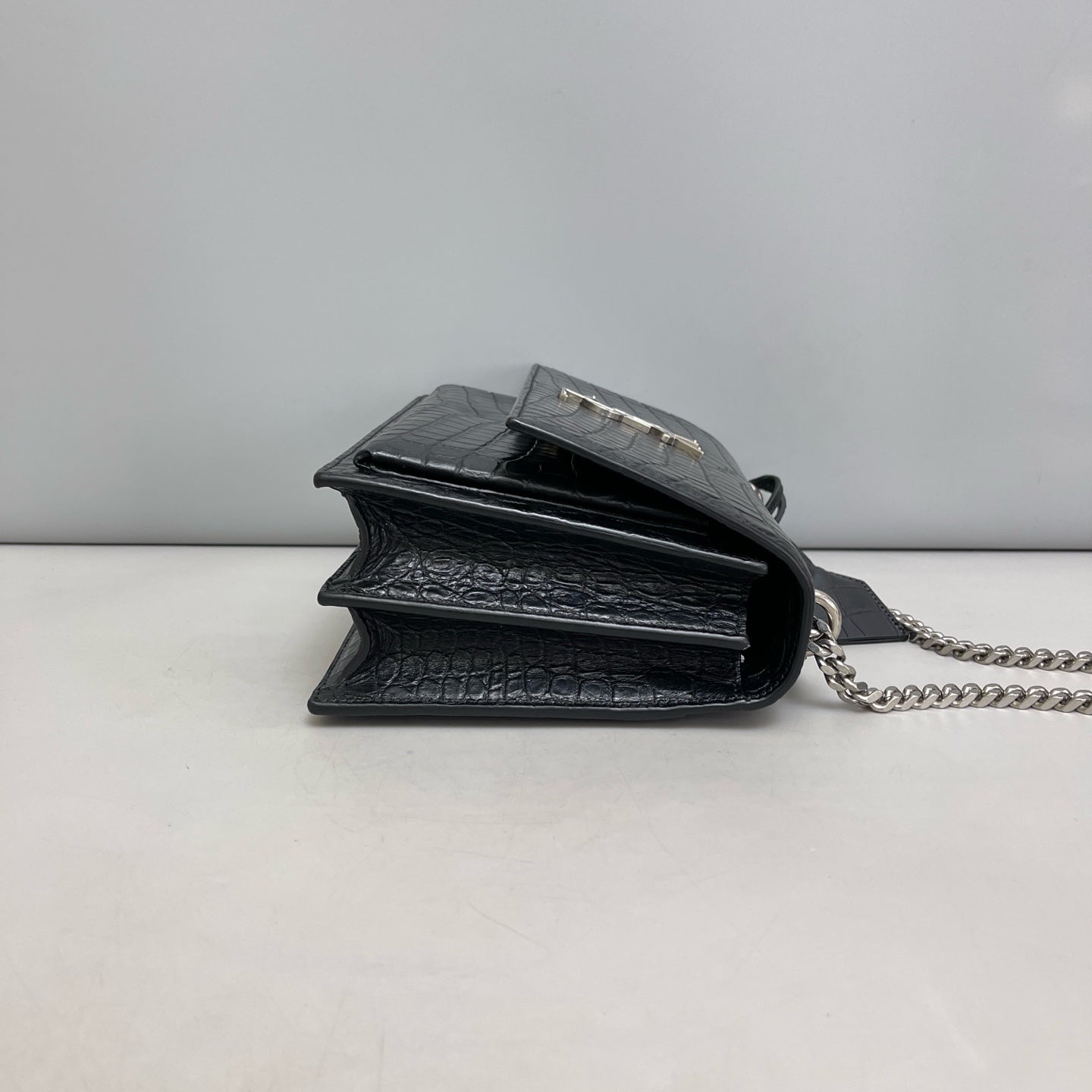 Saint Laurent - Sunset - Leather - Black - (Medium)