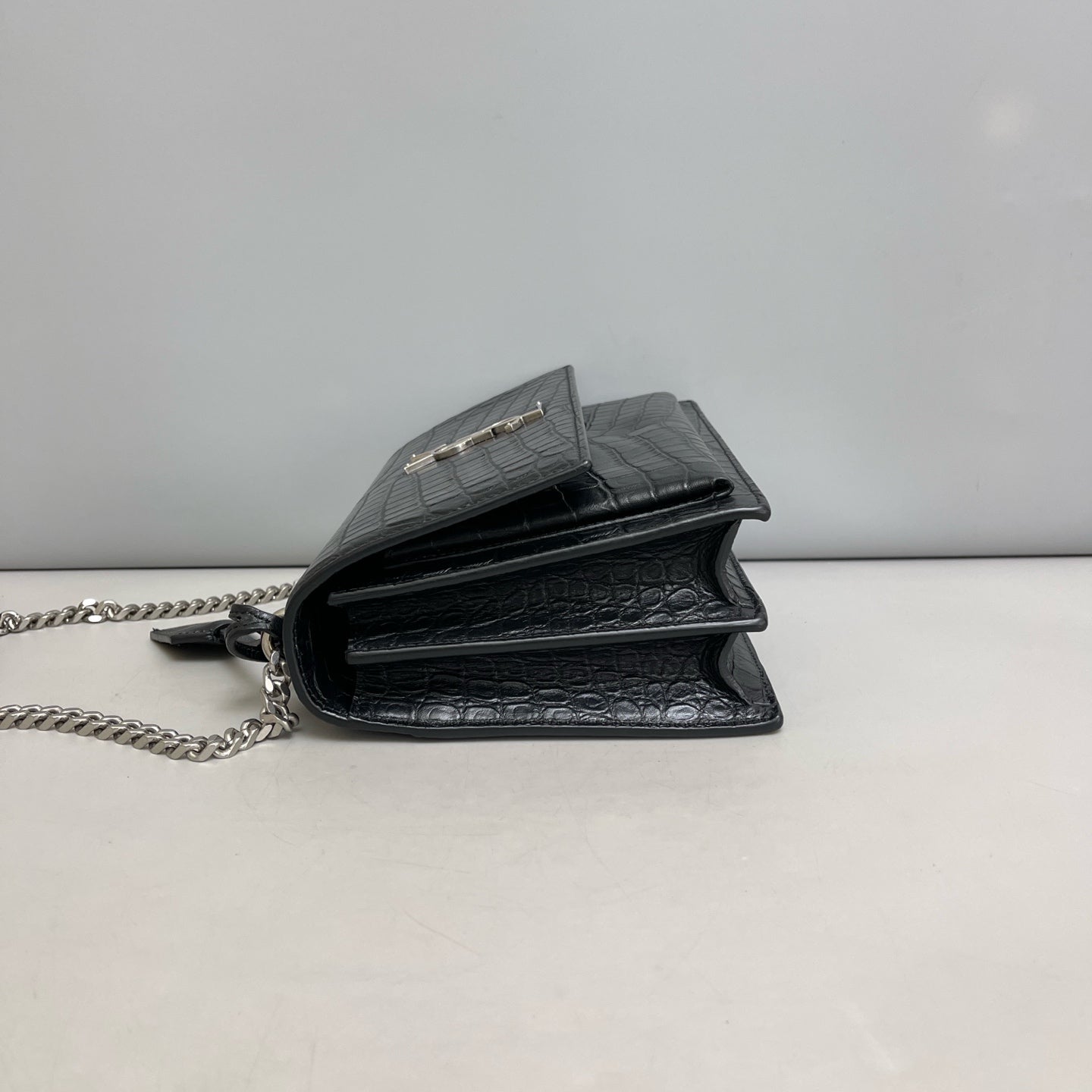 Saint Laurent - Sunset - Leather - Black - (Medium)