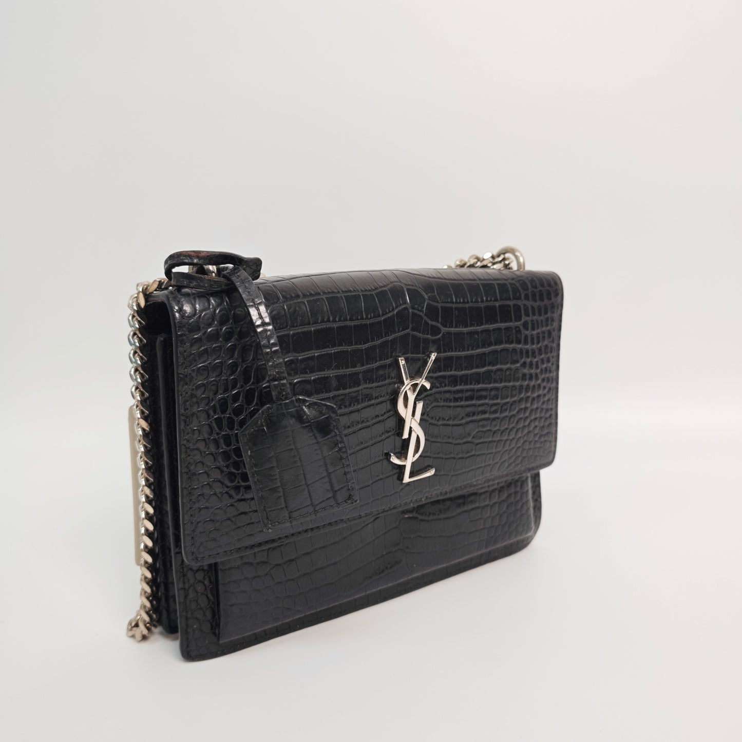 Saint Laurent - Sunset - Leather - Black - (medium)