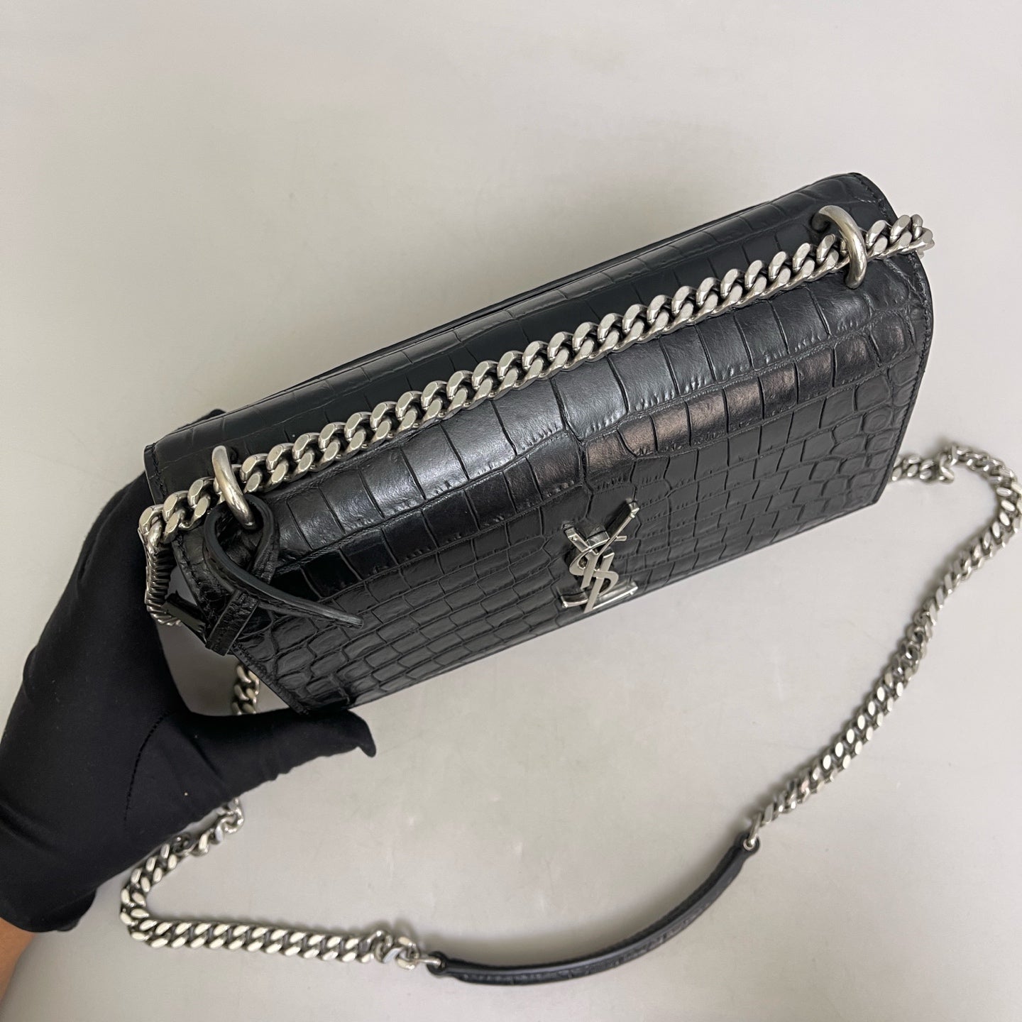 Saint Laurent - Sunset - Leather - Black - (Medium)