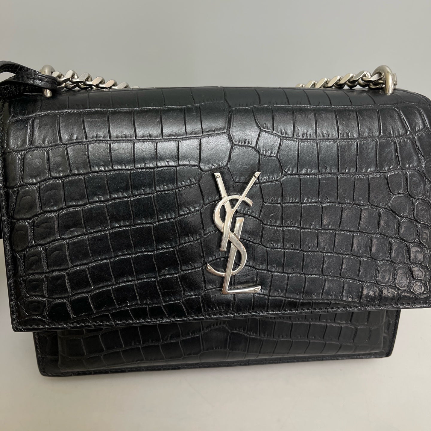 Saint Laurent - Sunset - Leather - Black - (Medium)