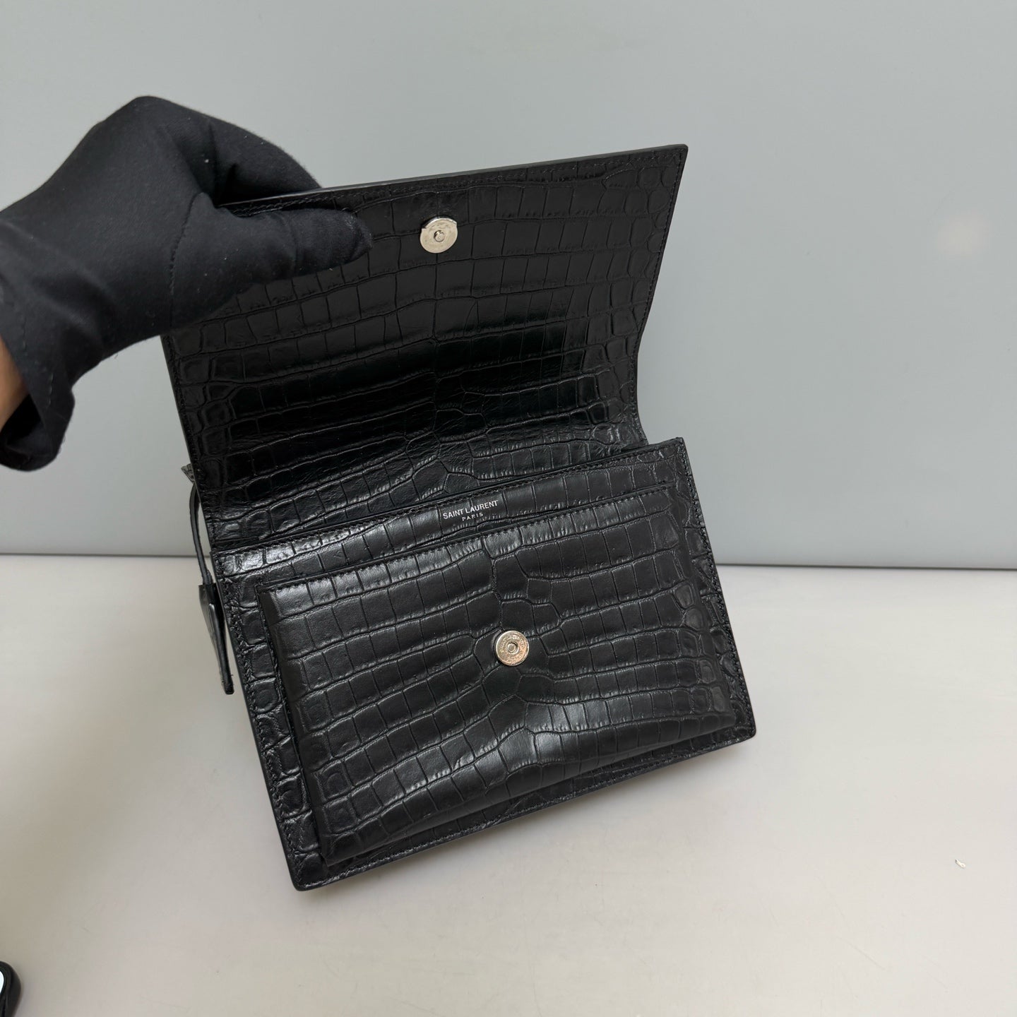 Saint Laurent - Sunset - Leather - Black - (Medium)