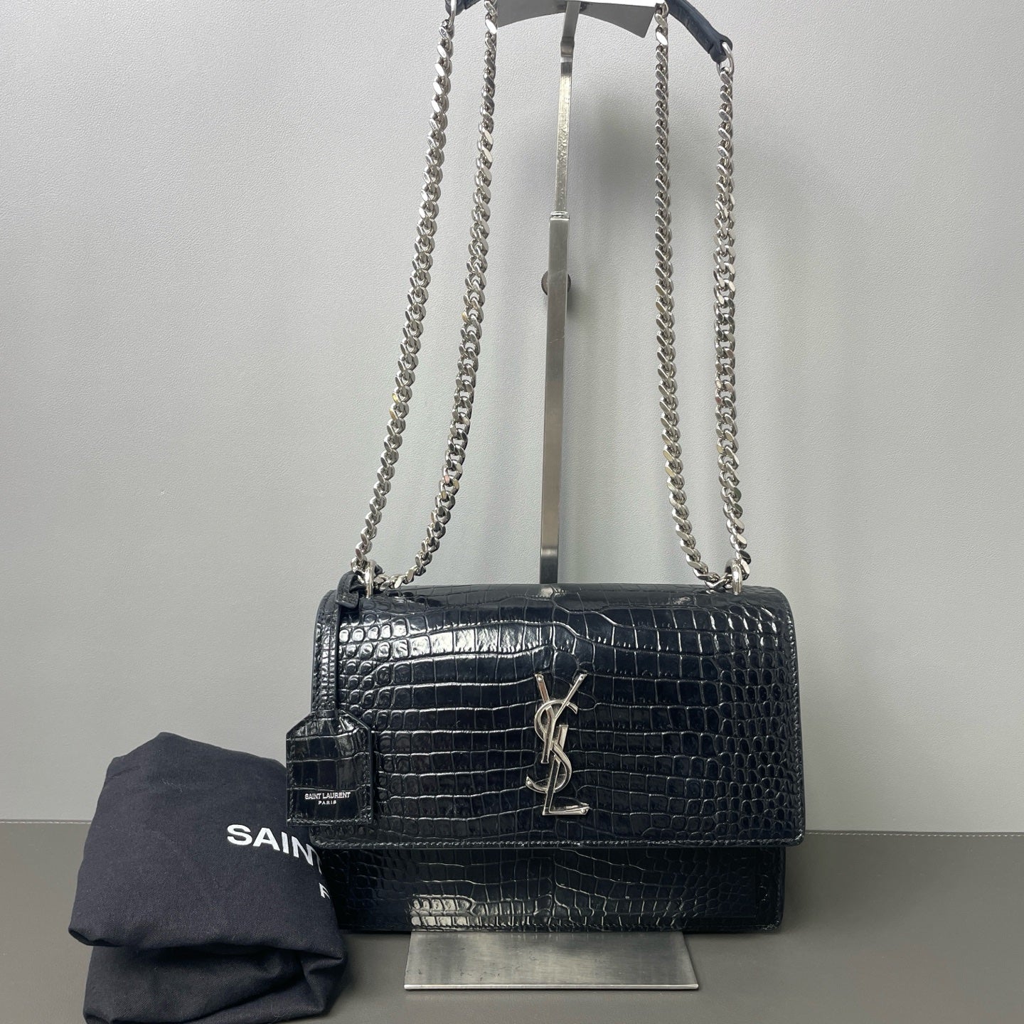 Saint Laurent - Sunset - Leather - Black - (mini)