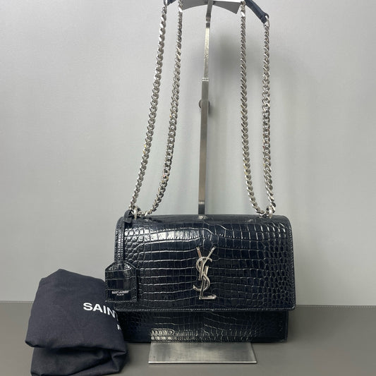 Saint Laurent - Sunset - Leather - Black - (mini)