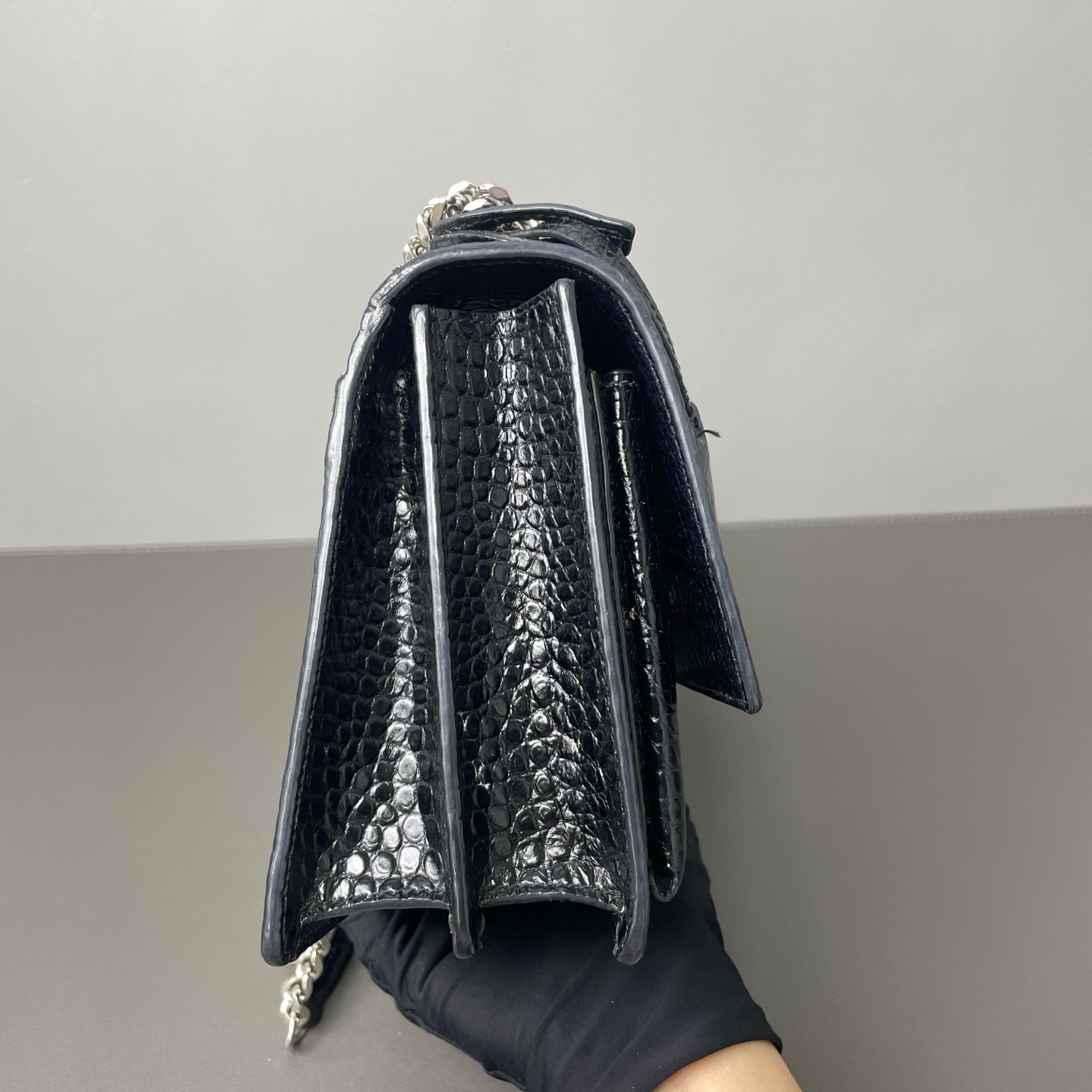 Saint Laurent - Sunset - Leather - Black - (mini)