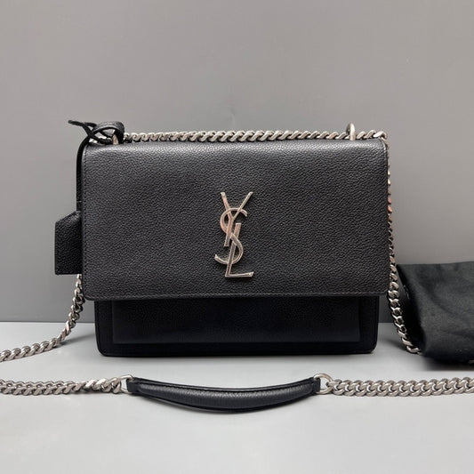 Saint Laurent - Sunset - Leather - Black - (small)