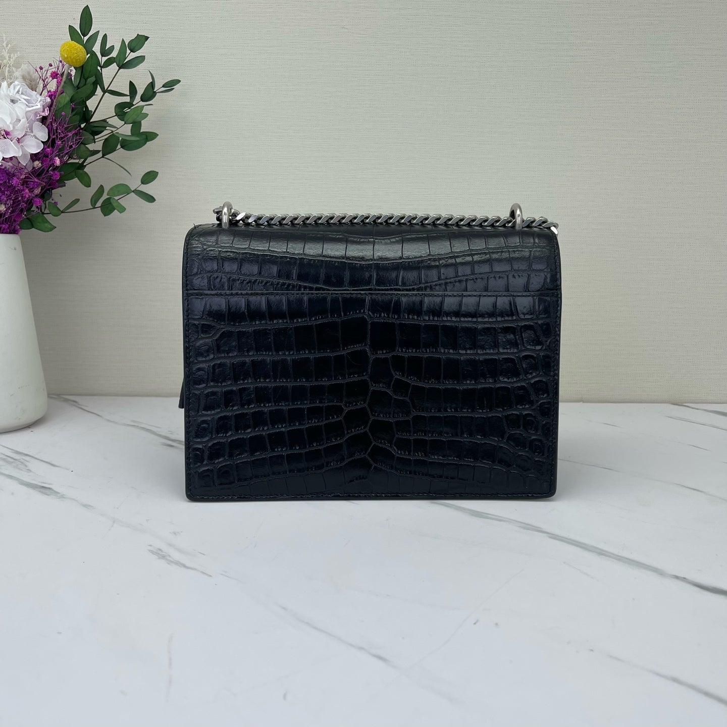 Saint Laurent - Sunset - Leather - Black - (small)