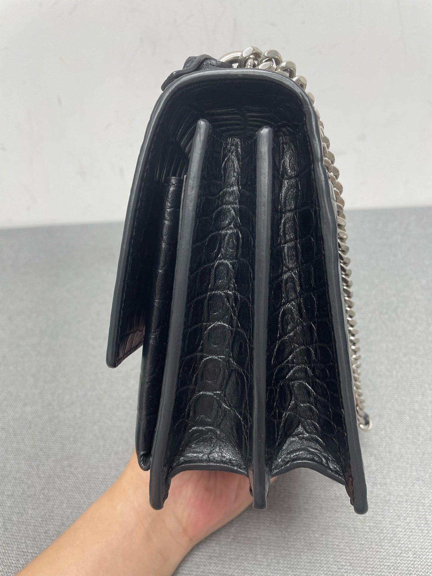 Saint Laurent - Sunset - Leather - Black - (small)